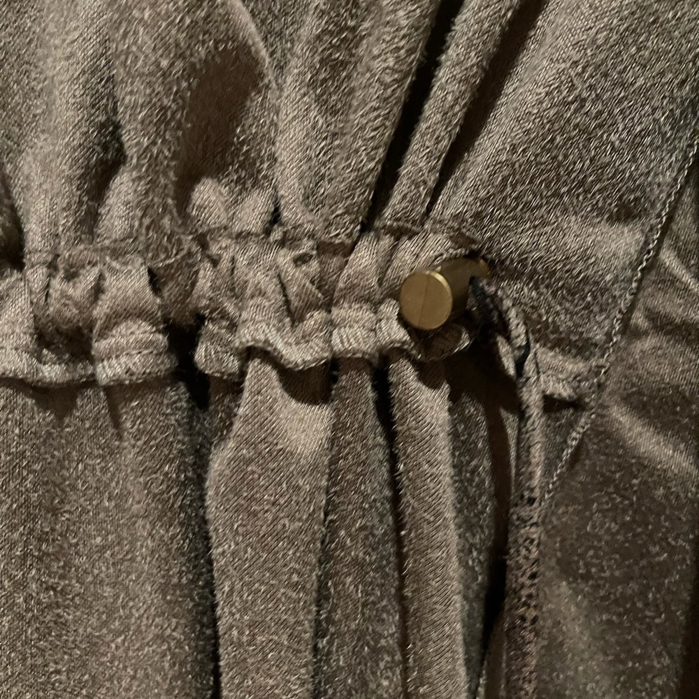 Snakeskin print faux suede layering long jacket.  NEVER WORN.